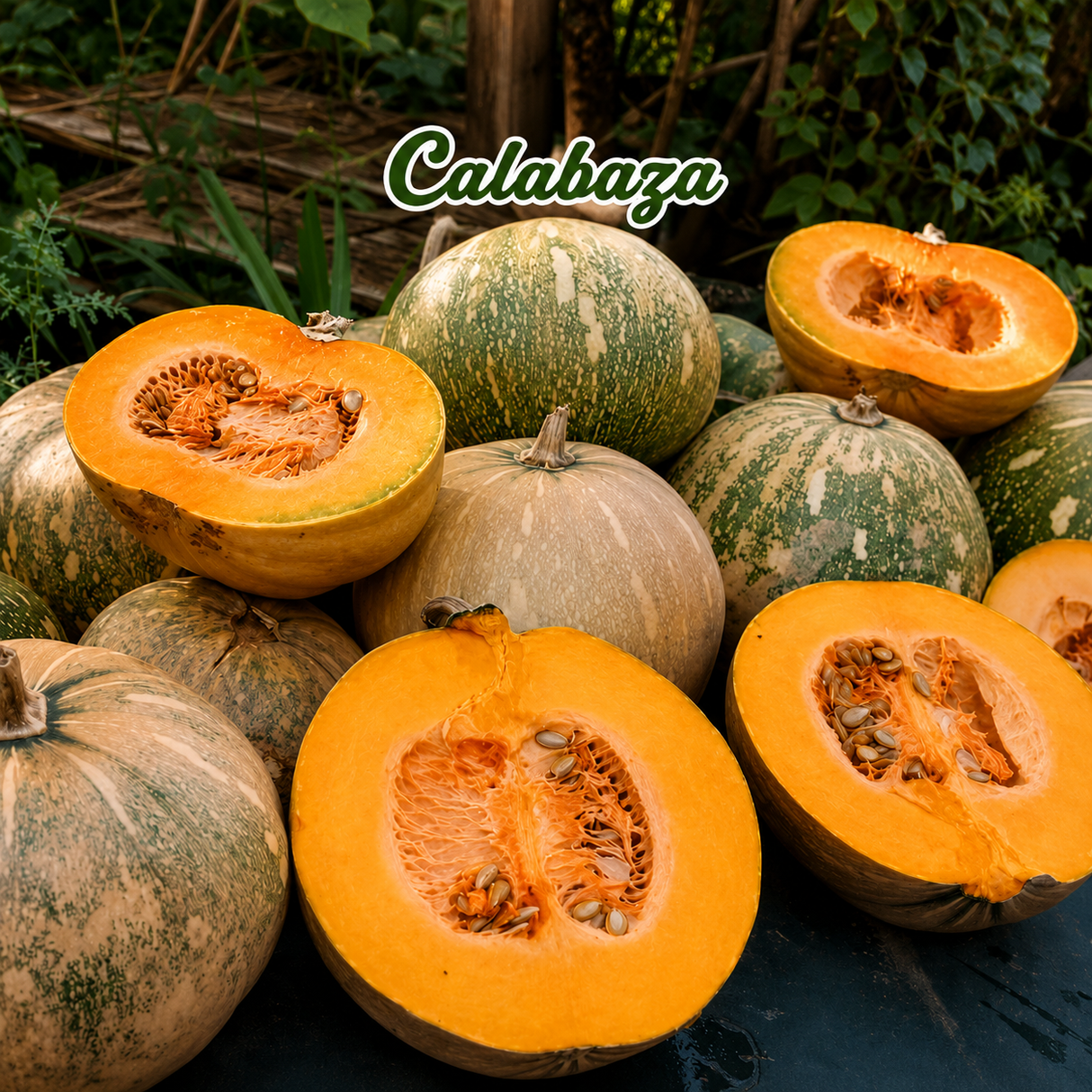 Combo de maíz, habichuela negra y calabaza para huerto casero