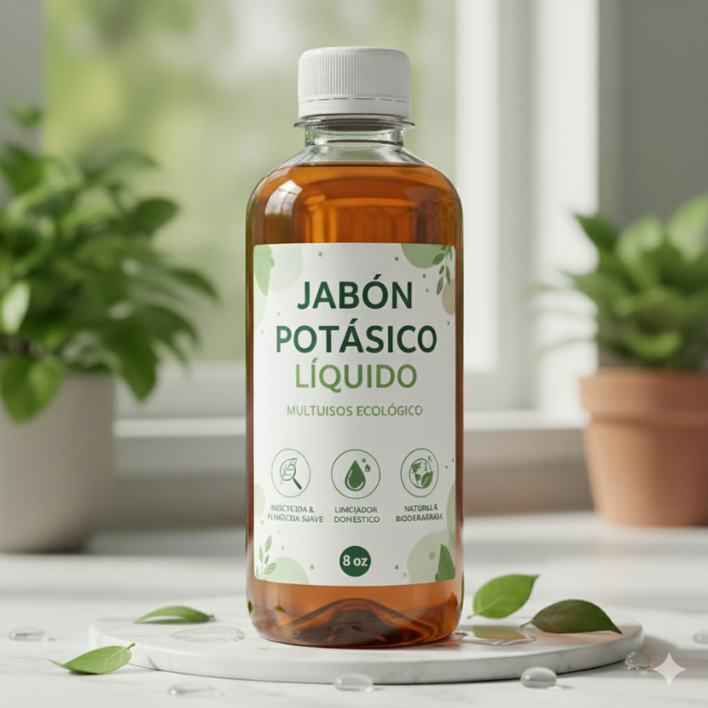 Jabón Potásico 8 oz Control de Plagas