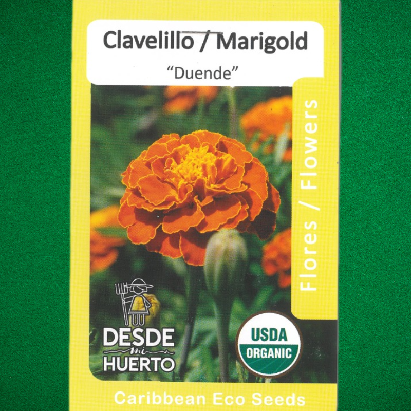 Marigold Naranja
 - Repelente de insectos
 - Semillas de flores
 - Cultivo de flores
 - Jardinería ecológica
 - Semillas de polinización abierta
 - Control de plagas natural