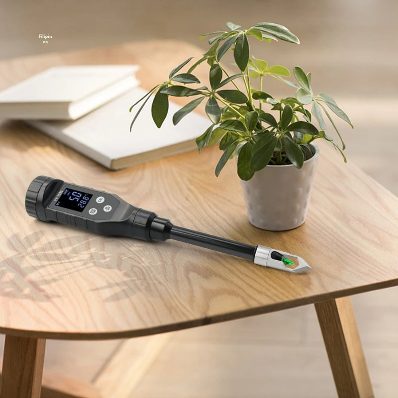 Medidor de pH del suelo - Medidor de temperatura del suelo - Medidor inteligente Bluetooth - Herramienta de jardinería - Comprobador de pH - Medidor de suelo para plantas - Electrodo reemplazable - Medidor de pH para invernaderos - Cultivo en macetas - Herramienta de agricultura