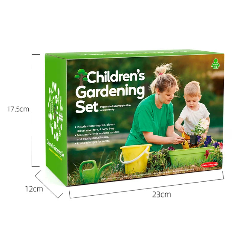 Kit de herramientas para niñas - Jardinería infantil - Juguetes de simulación - Herramientas de jardín - Juguetes educativos - Actividades al aire libre para niñas - Regalos para pequeñas jardineras - Juego de simulación