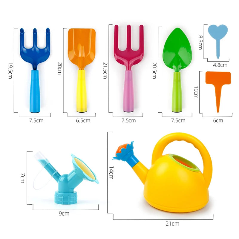 Kit de herramientas para niñas - Jardinería infantil - Juguetes de simulación - Herramientas de jardín - Juguetes educativos - Actividades al aire libre para niñas - Regalos para pequeñas jardineras - Juego de simulación