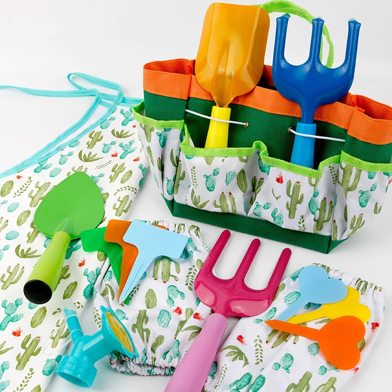Kit de herramientas para niñas - Jardinería infantil - Juguetes de simulación - Herramientas de jardín - Juguetes educativos - Actividades al aire libre para niñas - Regalos para pequeñas jardineras - Juego de simulación