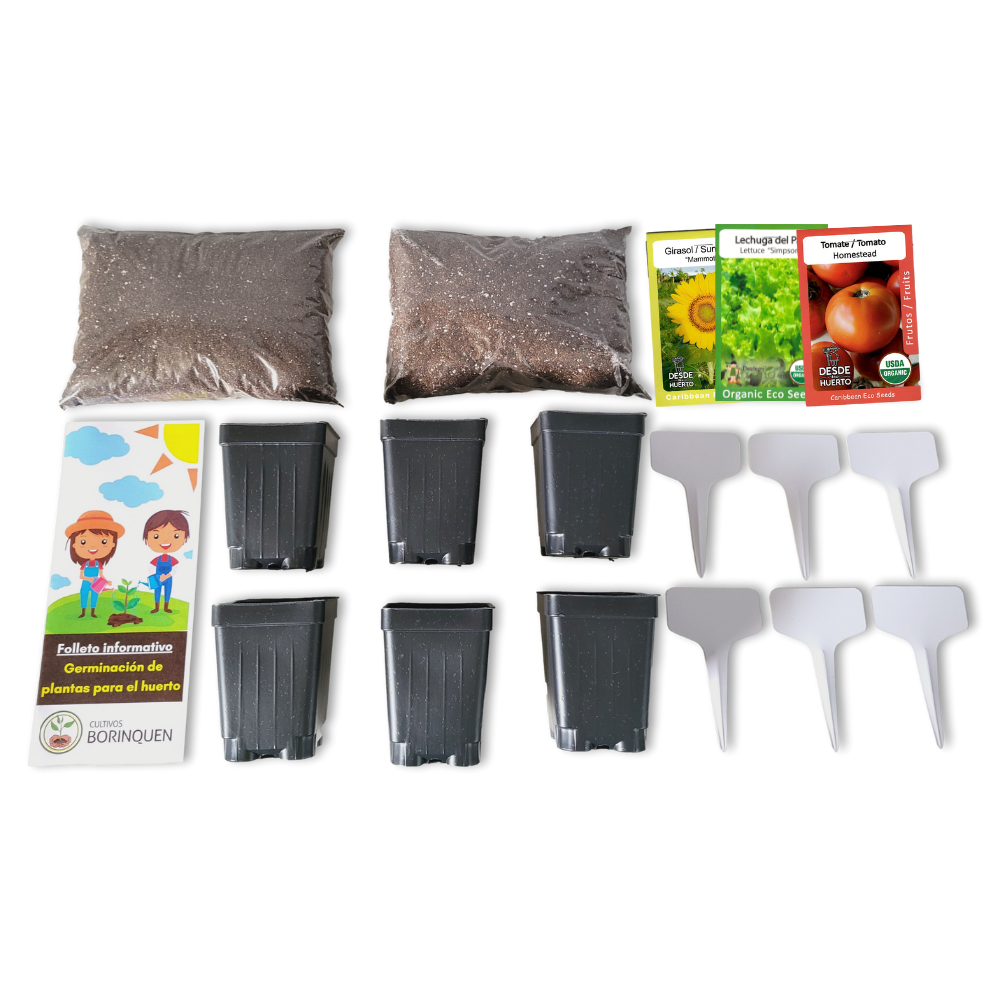 Kit de Siembra para Niños - Kit Agrícola Infantil - Juguetes Educativos para Niños - Kit de Plantación para Niños- Experiencia de Siembra para Niños - Kit de Semillas para Niños - Juguetes de Naturaleza y Ciencia - Regalos Educativos para Niños