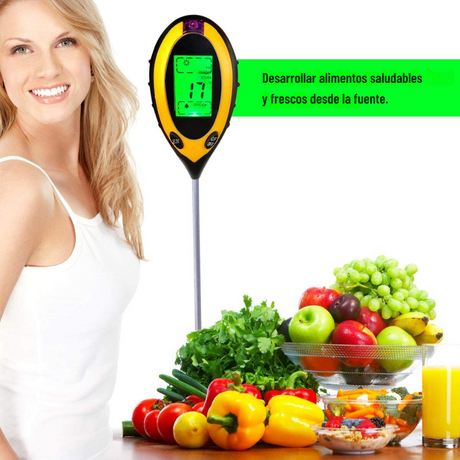probador de pH del suelo - medidor de humedad - herramienta de jardinería - cuidado de plantas - medidor de luz - suelo ácido - suelo alcalino - cultivo de plantas - jardín interior - agricultura sostenible
