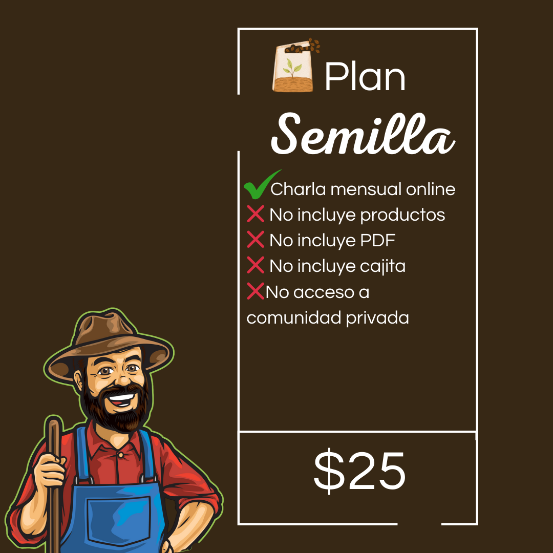 Planes de suscripción agrícola con charlas y materiales para el huerto