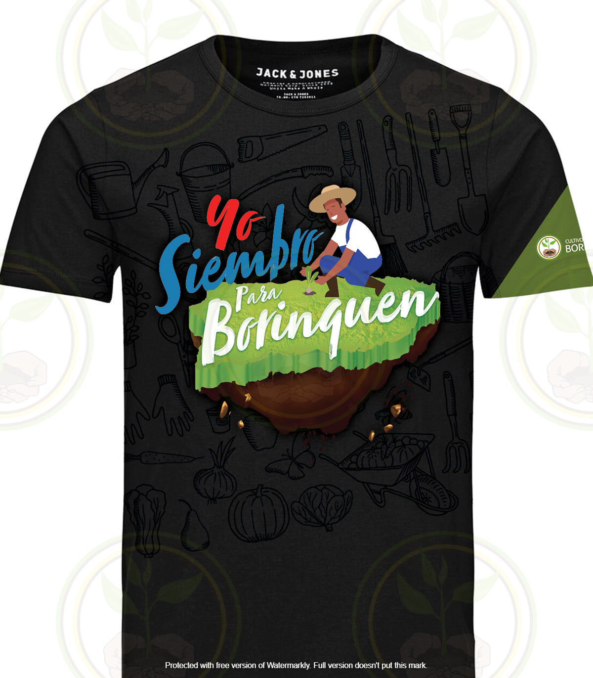 Camisa "Yo Siembro para Borinquen" (Souvenir ph1)