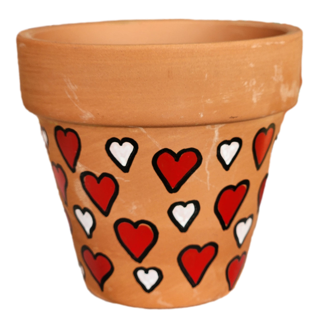 Heart Clay Pot (Agricultural Hand Painted)