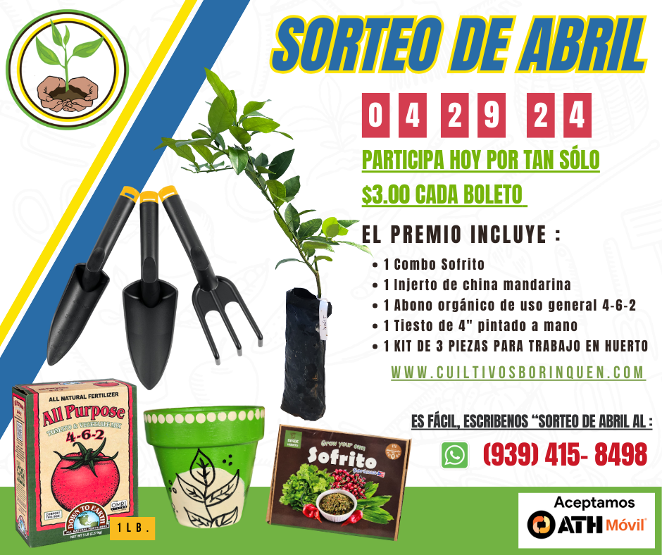 Sorteo de Abril (Fecha de la Rifa 29 de Abril 2024)