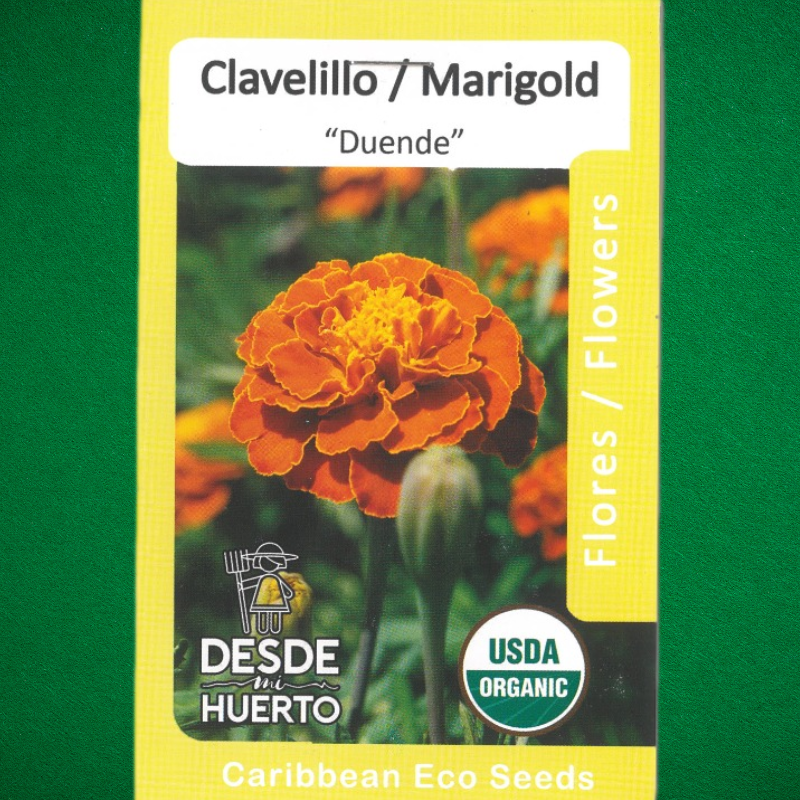 Marigold Naranja
 - Repelente de insectos
 - Semillas de flores
 - Cultivo de flores
 - Jardinería ecológica
 - Semillas de polinización abierta
 - Control de plagas natural
