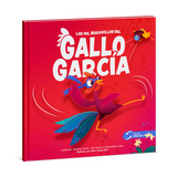 Set Gallo Bilingüe - Gallo García - Peluche educativo - Libro infantil bilingüe - Cuento de valentía - Aprendizaje en español e inglés - Historia para niños - Regalo educativo