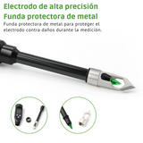 Medidor de pH del suelo - Medidor de temperatura del suelo - Medidor inteligente Bluetooth - Herramienta de jardinería - Comprobador de pH - Medidor de suelo para plantas - Electrodo reemplazable - Medidor de pH para invernaderos - Cultivo en macetas - Herramienta de agricultura