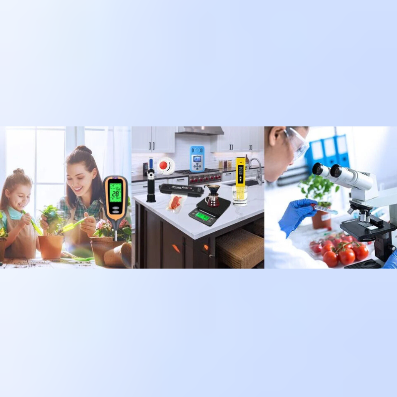 Medidor de pH del suelo - Medidor de temperatura del suelo - Medidor inteligente Bluetooth - Herramienta de jardinería - Comprobador de pH - Medidor de suelo para plantas - Electrodo reemplazable - Medidor de pH para invernaderos - Cultivo en macetas - Herramienta de agricultura