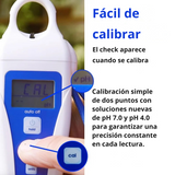 Medidor de pH del suelo - Medidor digital de pH - Herramienta de cultivo - Medición de pH - Cultivo hidropónico - Equipos de jardinería - Calibración de pH - Medidor de temperatura y pH