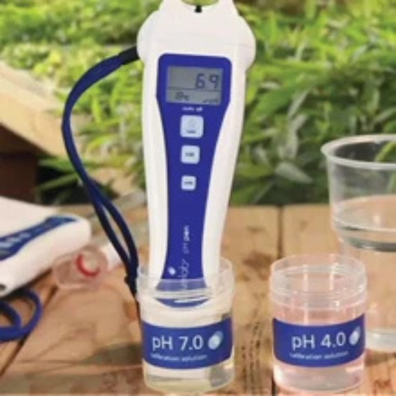 Medidor de pH del suelo - Medidor digital de pH - Herramienta de cultivo - Medición de pH - Cultivo hidropónico - Equipos de jardinería - Calibración de pH - Medidor de temperatura y pH