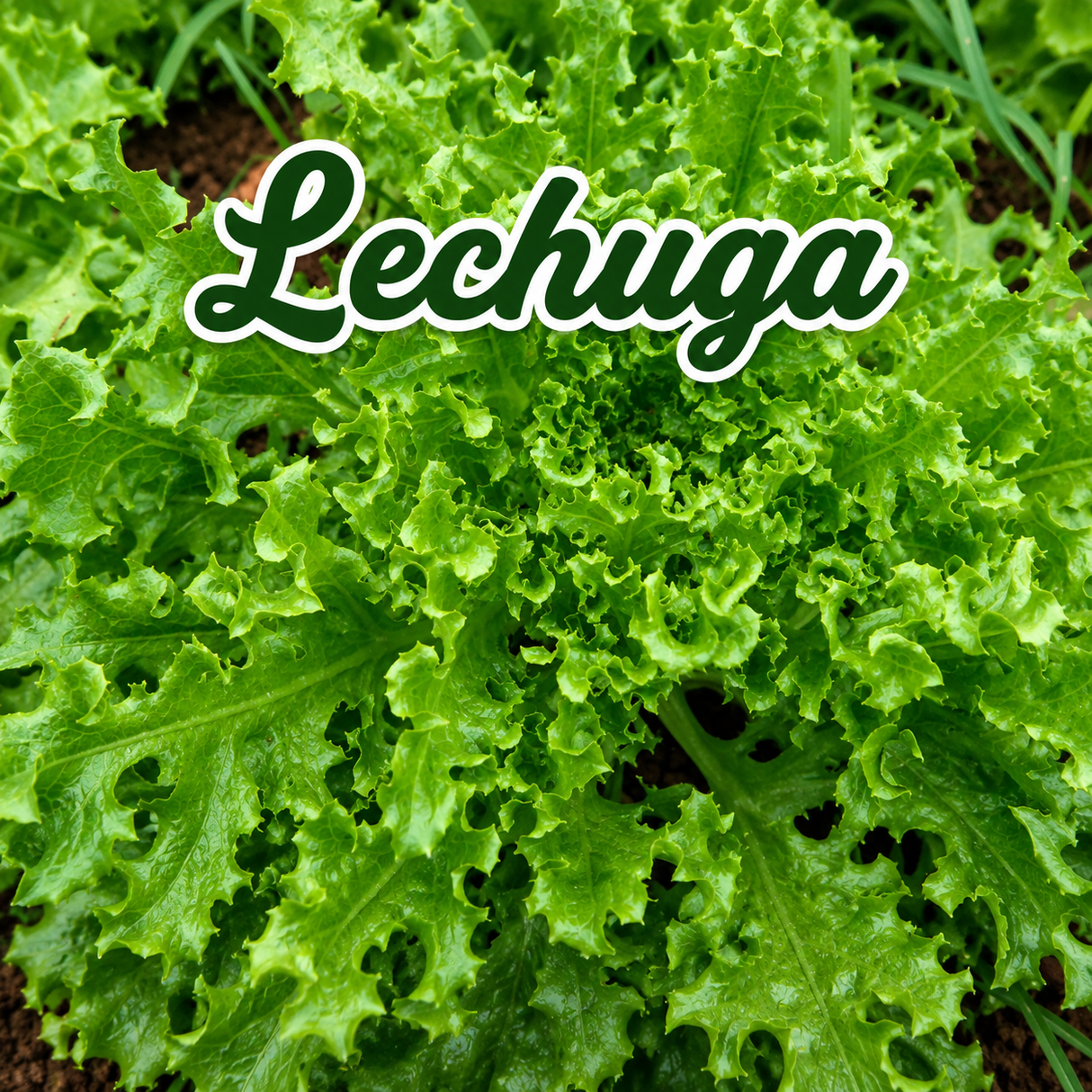 Lechuga romana, rizada y del país cultivadas en casa