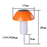 6 Luces solares de hongos para decoración de jardín y caminos -Luces solares impermeables en forma de hongo en colores multicolor, azul y rojo -Iluminación decorativa para exteriores con luces solares de hongos -Luces solares para caminos y eventos navideños en jardín