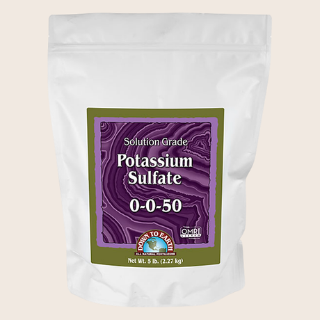 Fertilizante orgánico Sulfato de Potasio 0-0-50 para crecimiento y floración -Aplicación de sulfato soluble en agua en plantas y cultivos -Plantas saludables con fertilizante en polvo de alta solubilidad -Riego por goteo con fertilizante orgánico Sulfato de Potasio  