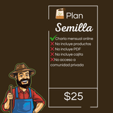 Planes de suscripción agrícola con charlas y materiales para el huerto